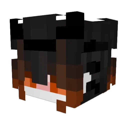 mineralka_ Minecraft avatar head, 3D render