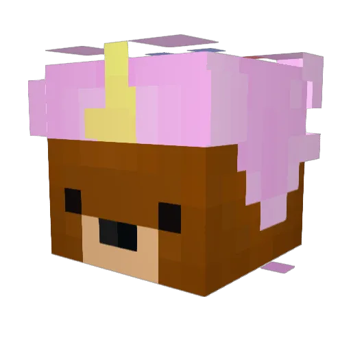 minerapht56 Minecraft avatar head, 3D render