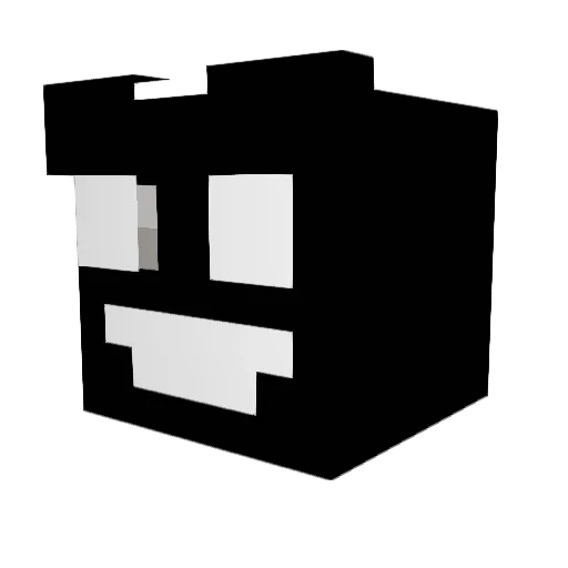 minercbm Minecraft avatar head, 3D render
