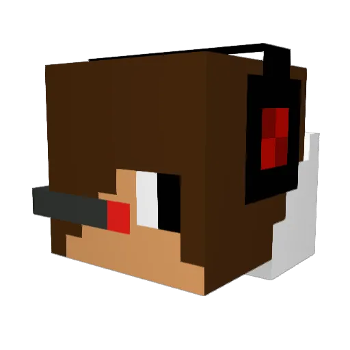 minerexpert2001 Minecraft avatar head, 3D render
