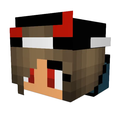 minerman2032 Minecraft avatar head, 3D render