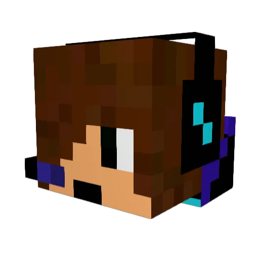 minerman_111 Minecraft avatar head, 3D render