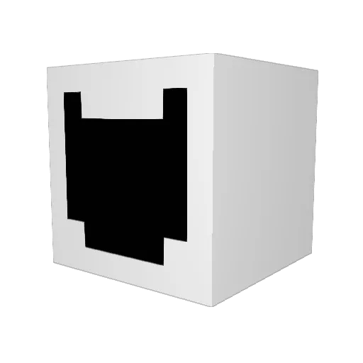 minermark9 Minecraft avatar head, 3D render