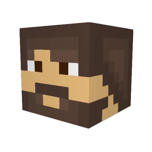 minerofcrafts97 Minecraft avatar head, 3D render