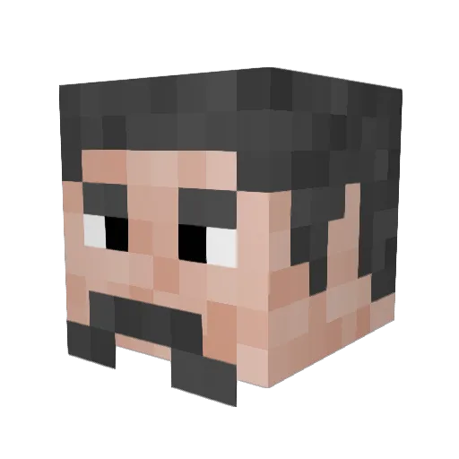 mineshaft160 Minecraft avatar head, 3D render