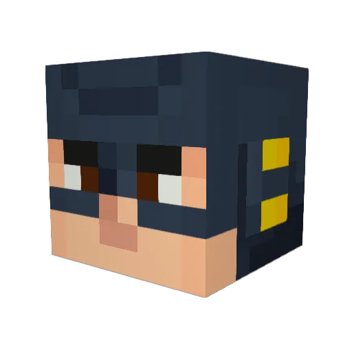 mineshants Minecraft avatar head, 3D render
