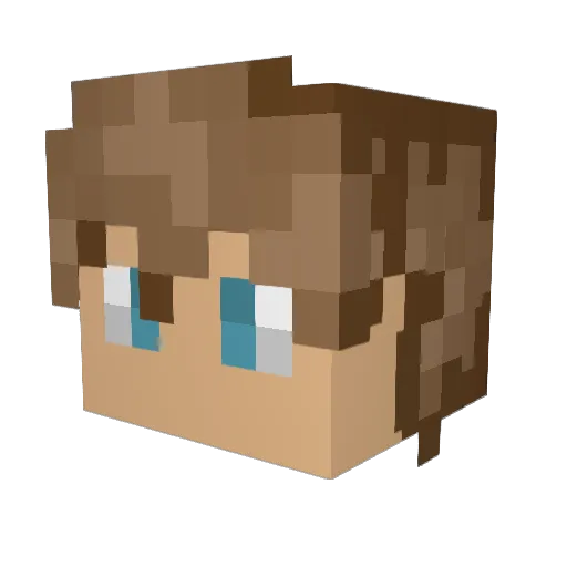 mineslime777 Minecraft avatar head, 3D render