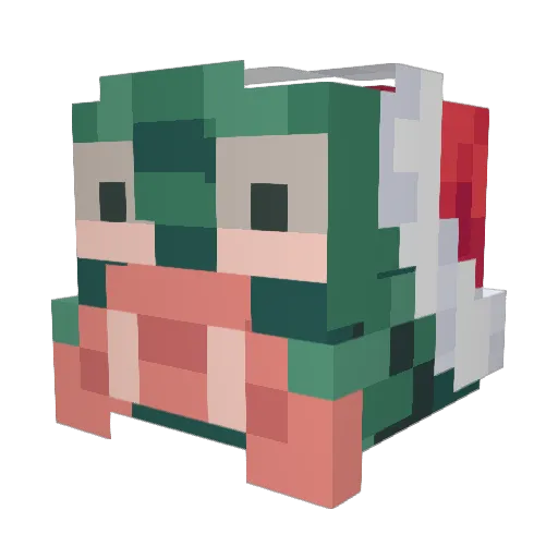 minespack Minecraft avatar head, 3D render