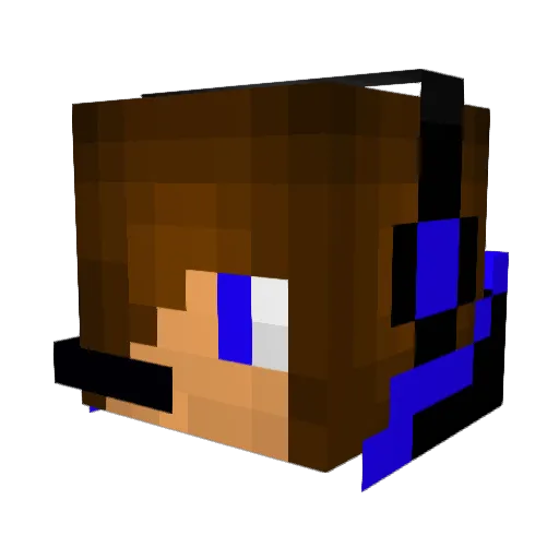 minestarnl Minecraft avatar head, 3D render