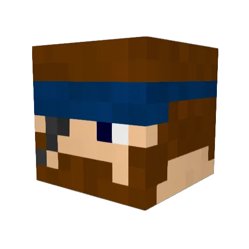 minesyen Minecraft avatar head, 3D render