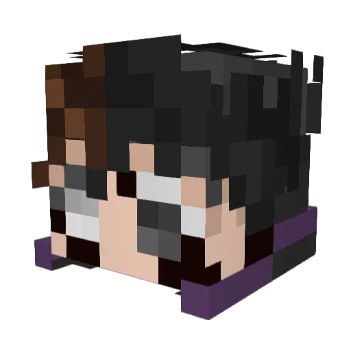 minetai Minecraft avatar head, 3D render