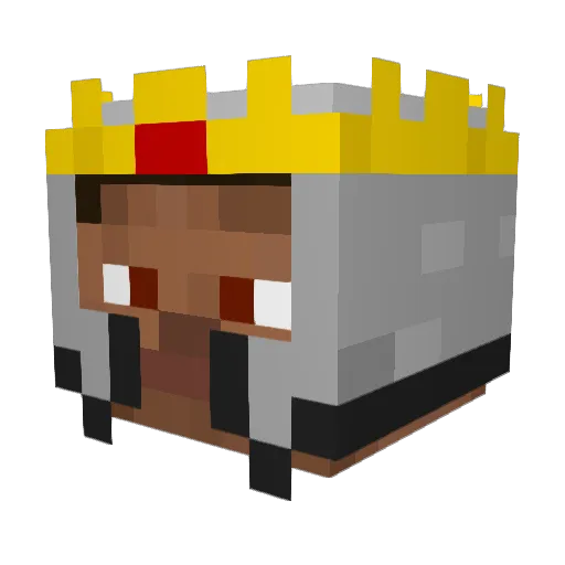 minethestickman Minecraft avatar head, 3D render