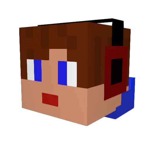 minetyrone Minecraft avatar head, 3D render