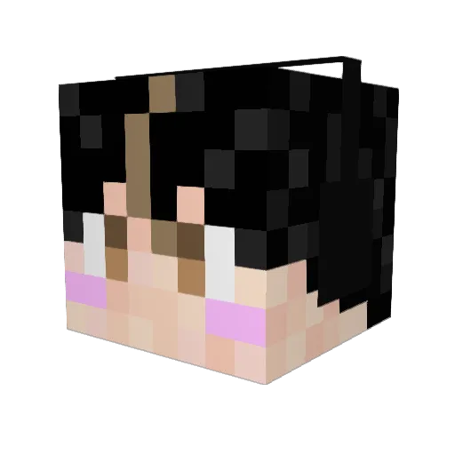 mineuron Minecraft avatar head, 3D render
