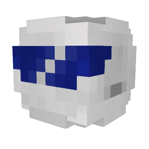 minevili Minecraft avatar head, 3D render