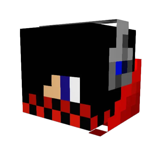 minewolf78 Minecraft avatar head, 3D render