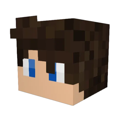 minez2014 Minecraft avatar head, 3D render