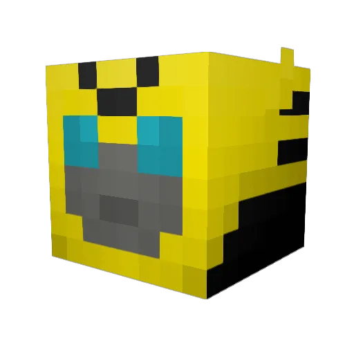 minfonica Minecraft avatar head, 3D render