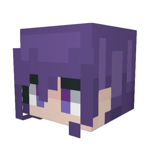 ming487 Minecraft avatar head, 3D render