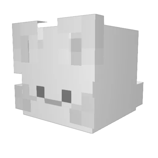 ming_gggg Minecraft avatar head, 3D render
