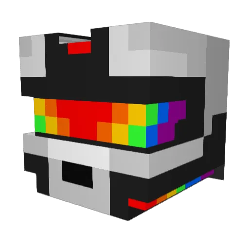 mingay Minecraft avatar head, 3D render