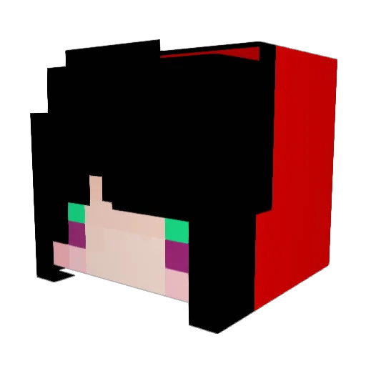 mingchin_lin Minecraft avatar head, 3D render