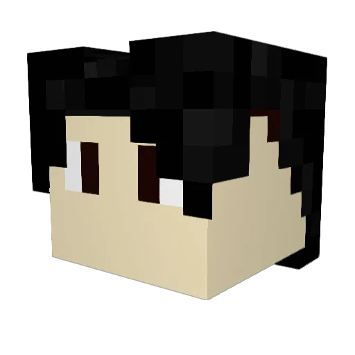 mingeun48 Minecraft avatar head, 3D render