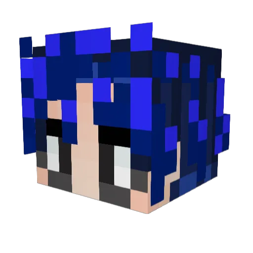 mingmo2 Minecraft avatar head, 3D render