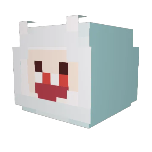 mingo12 Minecraft avatar head, 3D render