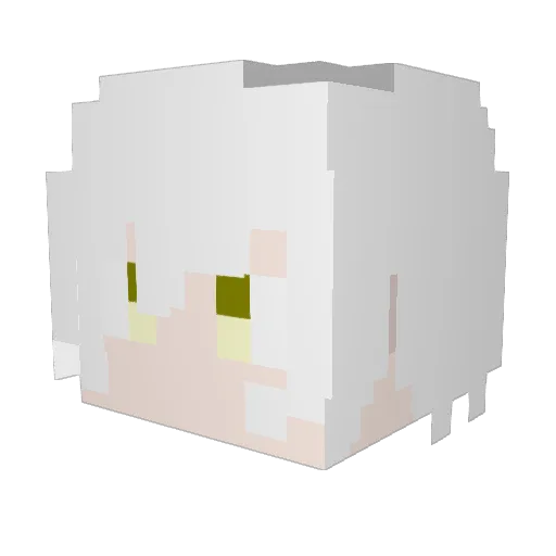 mingook Minecraft avatar head, 3D render