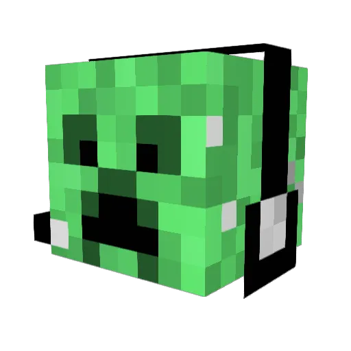 mingorider Minecraft avatar head, 3D render