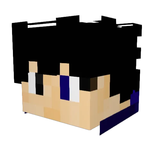 mingsuoyi Minecraft avatar head, 3D render