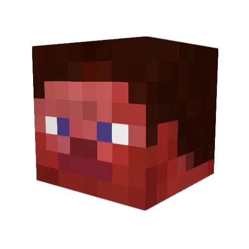 mingue1072 Minecraft avatar head, 3D render