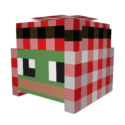 minguk22 Minecraft avatar head, 3D render