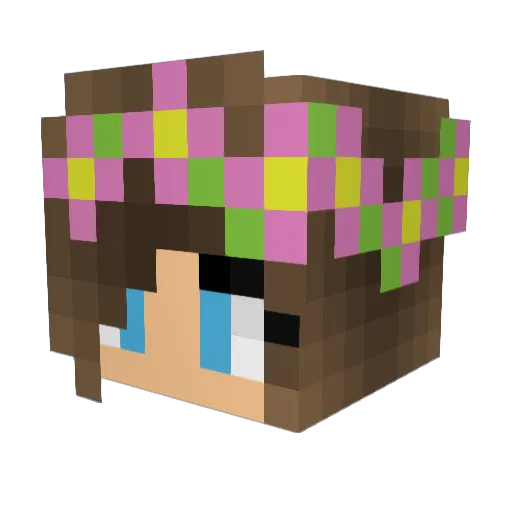 mingy20 Minecraft avatar head, 3D render