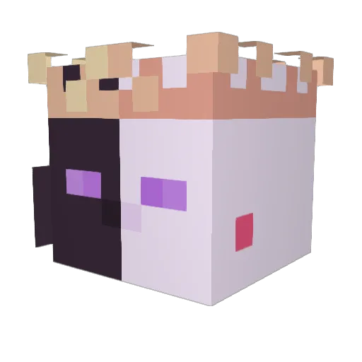 minhdeptry Minecraft avatar head, 3D render