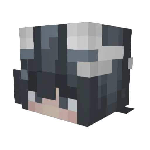 minhimal Minecraft avatar head, 3D render