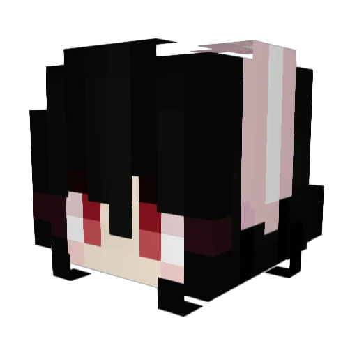 minhloom Minecraft avatar head, 3D render