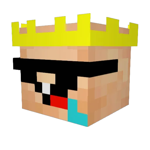 minho99 Minecraft avatar head, 3D render
