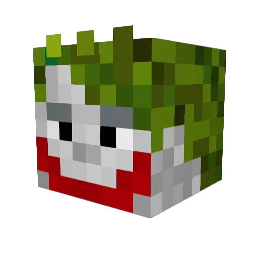 minhotogato Minecraft avatar head, 3D render
