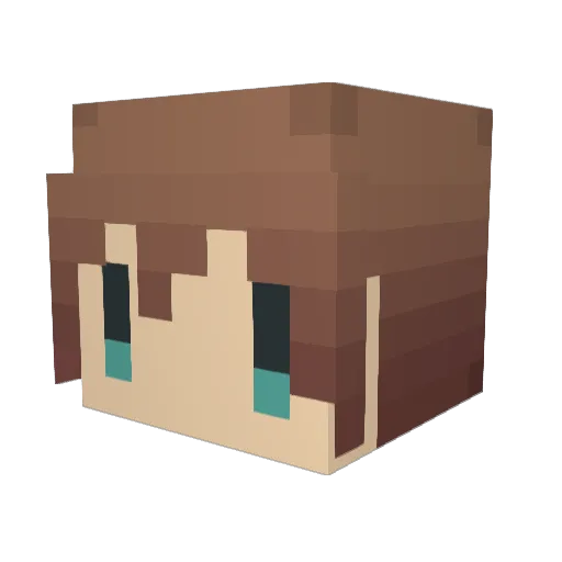 minhui34 Minecraft avatar head, 3D render