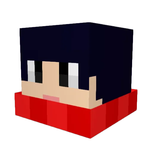 mini00100 Minecraft avatar head, 3D render