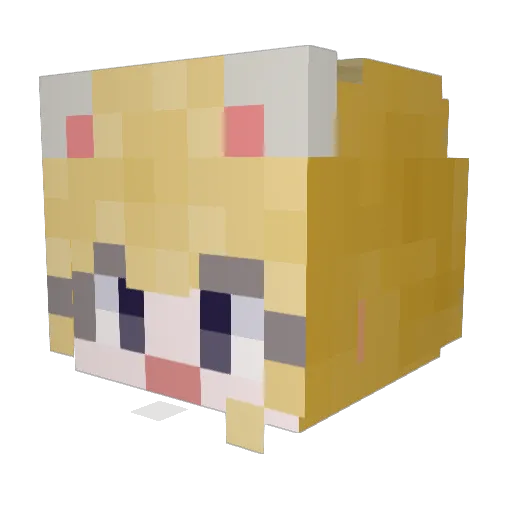 mini1929 Minecraft avatar head, 3D render