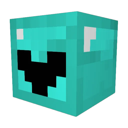 miniMEEK Minecraft avatar head, 3D render