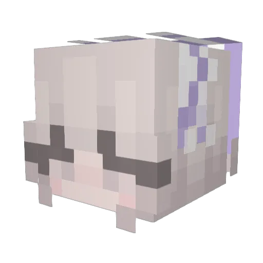 miniVue Minecraft avatar head, 3D render
