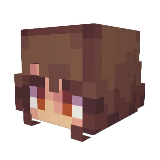 mini_1020 Minecraft avatar head, 3D render