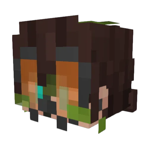 mini_Munken Minecraft avatar head, 3D render