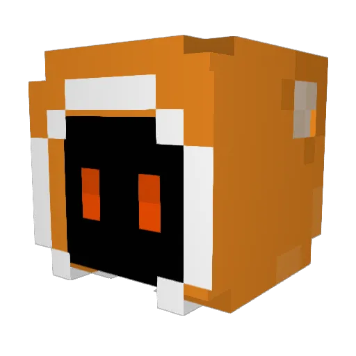 mini_Witch Minecraft avatar head, 3D render