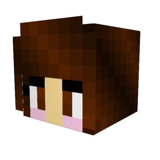 mini_masterpiece Minecraft avatar head, 3D render