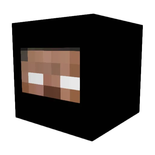 mini_minors Minecraft avatar head, 3D render